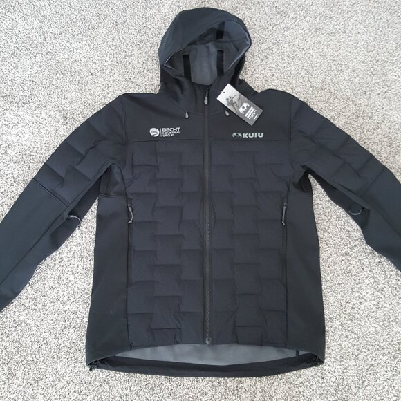 $349 KUIU Axis Thermal Hybrid Hooded Jacket Carbon Black L Waterproof Windproof - Picture 5 of 15